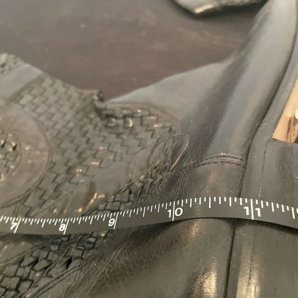 Black Enzo Angiolini Woven Western Style Boots Size 5.5M NWT - Picture 8 of 8